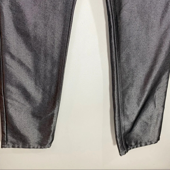 3 for $20 🌟 BDG Dark Silver Metallic Straight Leg Jeans - Picture 3 of 7